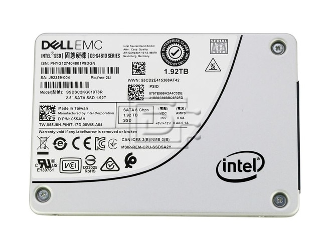 Dell G14 0RFCHH SSDSC2KG019T8R 1.92TB SATA 6Gb/s 3D TLC 3DWPD 2.5in Recertified Solid State Drive (SSDSC2KG019T8R-DELL_G14_MR_46) thumbnail
