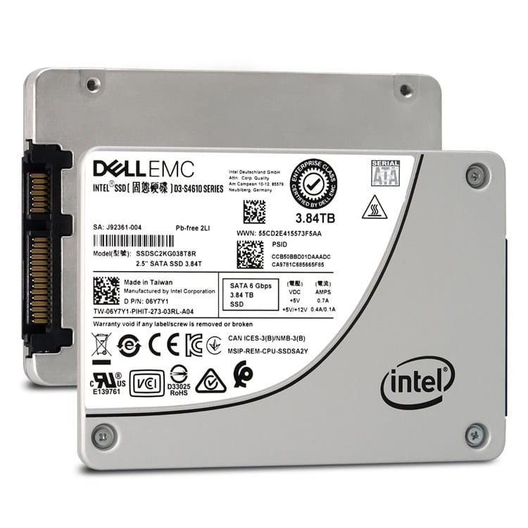 Dell G14 DRD63 SSDSC2KG038T8R 3.84TB SATA 6Gb/s 3D TLC 3DWPD 2.5in Refurbished SSD (SSDSC2KG038T8R-DELL_G14_SR_2) thumbnail