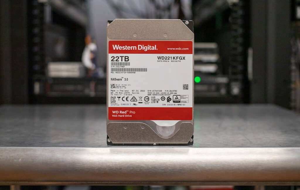 Western Digital 22TB WD WD221KFGX Red Pro NAS 7200RPM 512MB (WD221KFGX) thumbnail