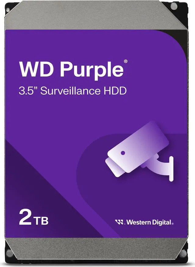 Western Digital WD Purple WD22PURZ - Festplatte - 2 TB - intern - 3.5 (8.9 cm) - SATA 6Gb/s - Puffer: 256 MB (WD22PURZ) thumbnail