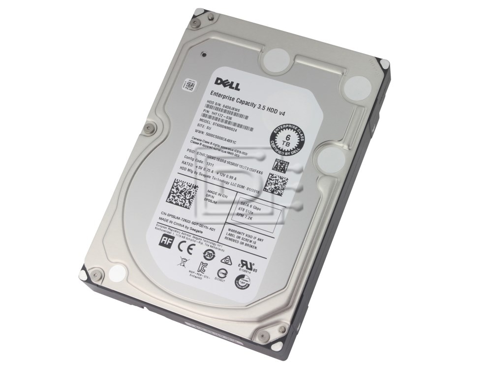 Dell G13 P00JM ST6000NM0024 6TB 7.2K RPM SATA 6Gb/s 3.5 Hard Drive (ST6000NM0024) thumbnail