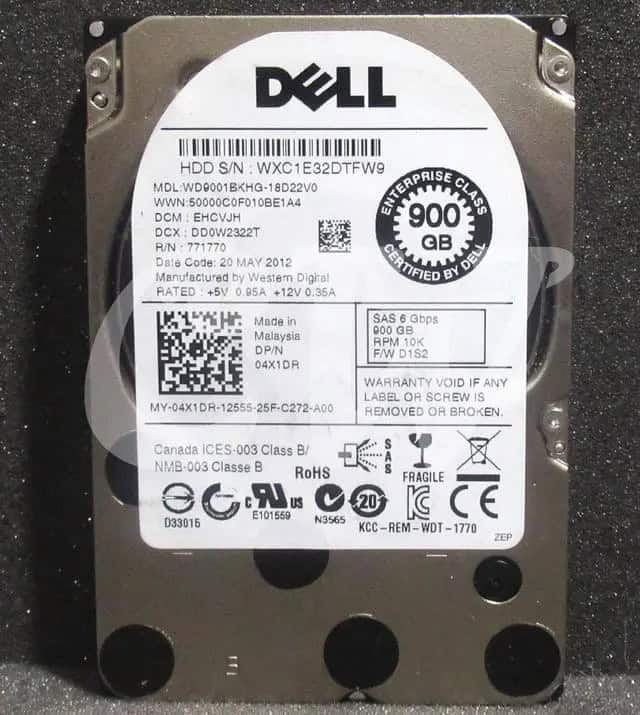 Dell G13 4X1DR WD9001BKHG 900GB 10K RPM SAS 6Gb/s 2.5 Hard Drive (WD9001BKHG-DELL) thumbnail