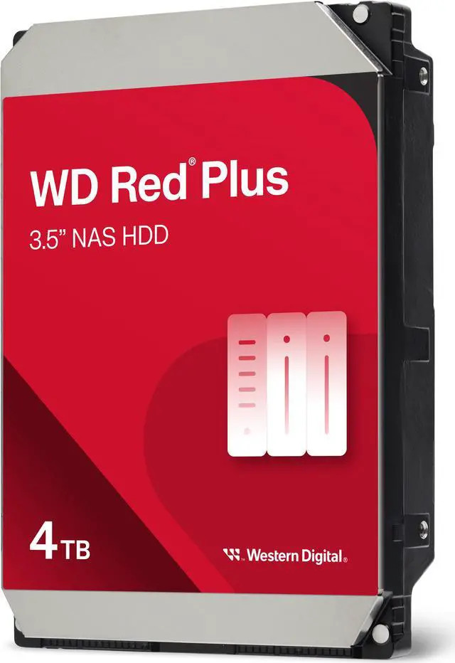 Western Digital WD 4TB SATA III 256MB RED Plus NAS HDD (WD40EFPX) (WD40EFPX) thumbnail