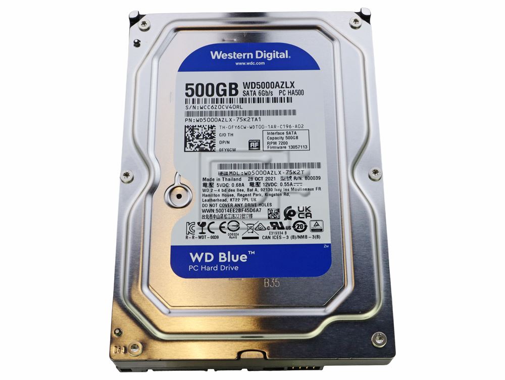 Western Digital WD Blue™ interne Festplatte - 500 GB, 32 MB (WD5000AZLX) thumbnail