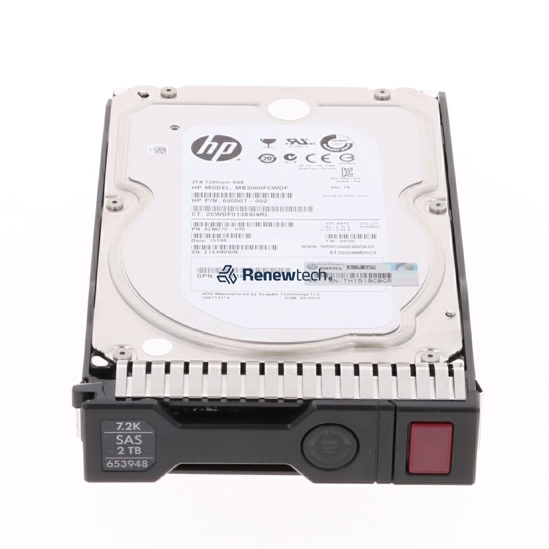 HP Gen8 649327-002 2TB 7.2K RPM SAS 6Gb/s 3.5 Hard Drive (652757B21-649327002) thumbnail