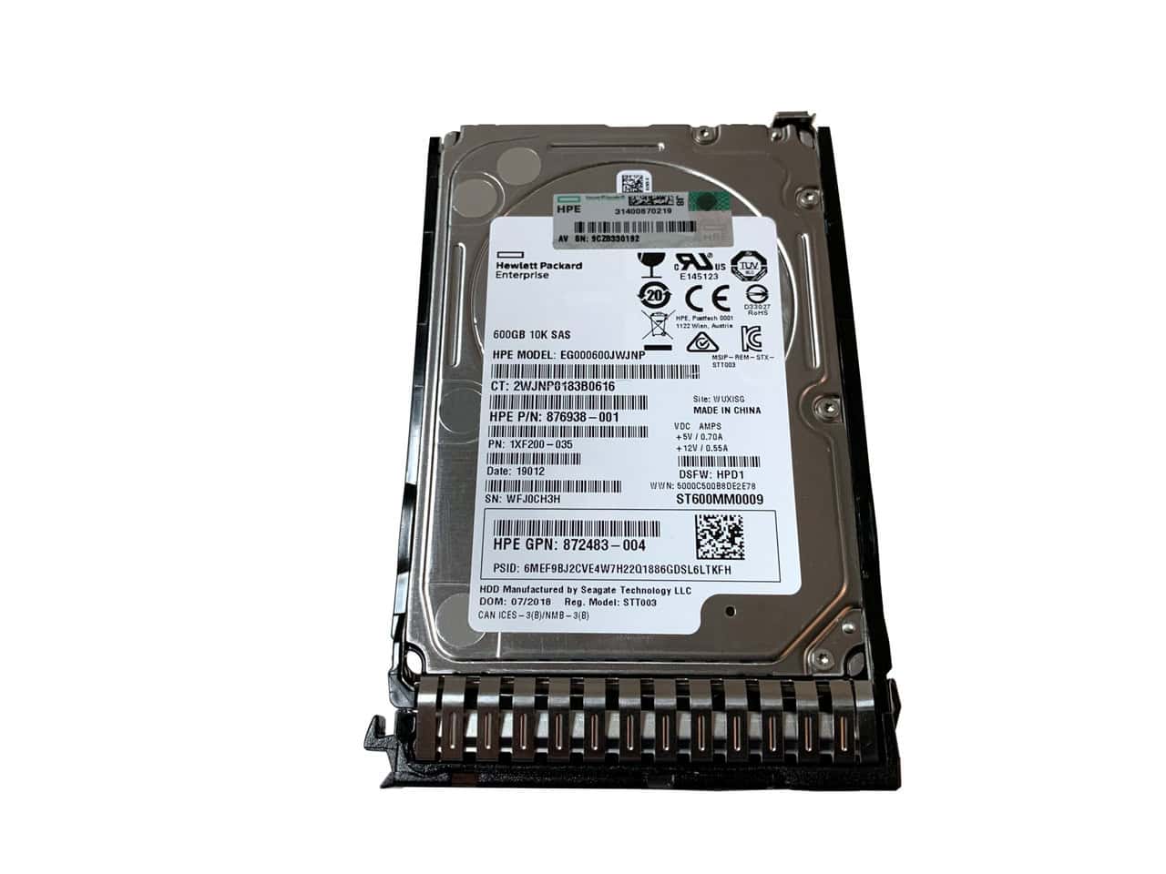 HP Gen8 872348-B21 960GB SATA 6Gb/s 2.5 Solid State Drive (872348B21) thumbnail