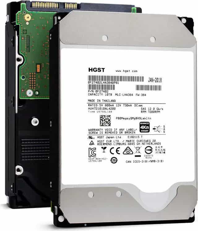 HP Generation 8 857642-002 MB010000JWAYK 10TB 7.2K RPM SAS 12Gb/s 512e 256MB 3.5in HDD (HUH721010AL5204-0F27373) thumbnail