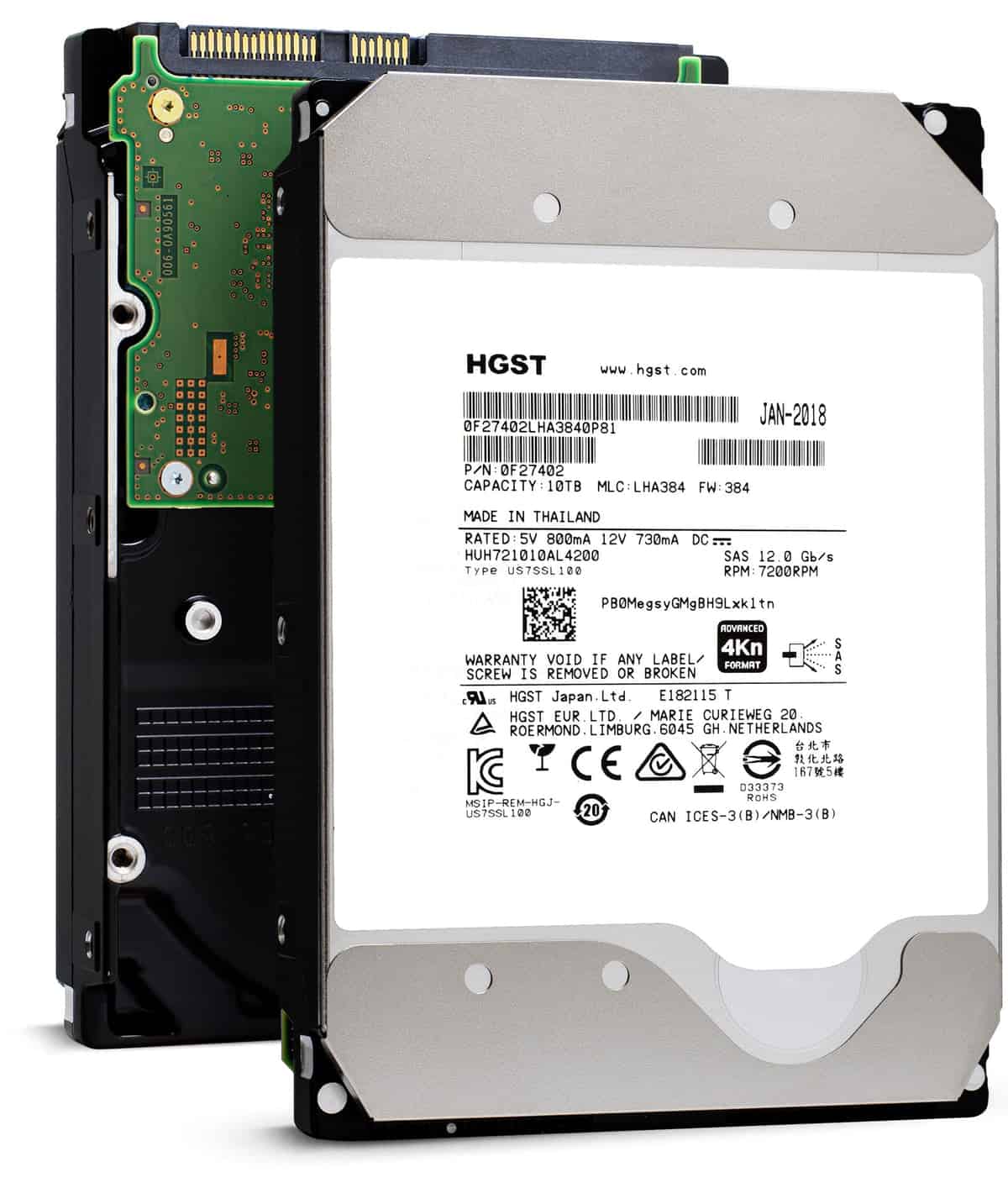 HP Generation 11 P09161-H21 10TB 7.2K RPM SAS 12Gb/s 512e 256MB 3.5in HDD (HUH721010AL5204-0F27373-HP_HPG11_NB_7) thumbnail