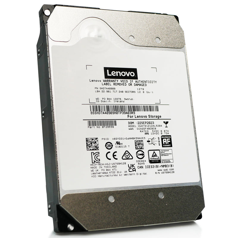 HP Generation 8 MB012000JWDFD 868210-001 12TB 7.2K RPM SAS 12Gb/s 512e 256MB 3.5in HDD (HUH721212AL5204-0F29534) thumbnail