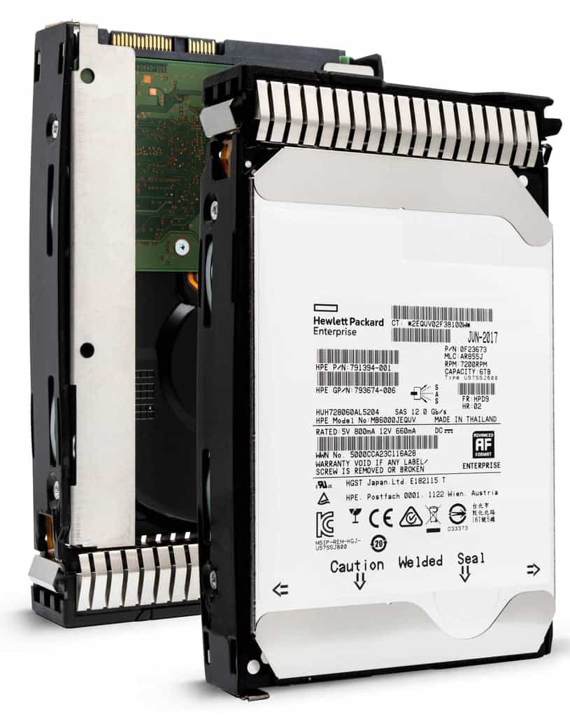 HP Gen8 HUH728060AL5204 0F23673 6TB 7.2K RPM SAS 12Gb/s 512e SE 3.5in Hard Drive (HUH728060AL5204) thumbnail