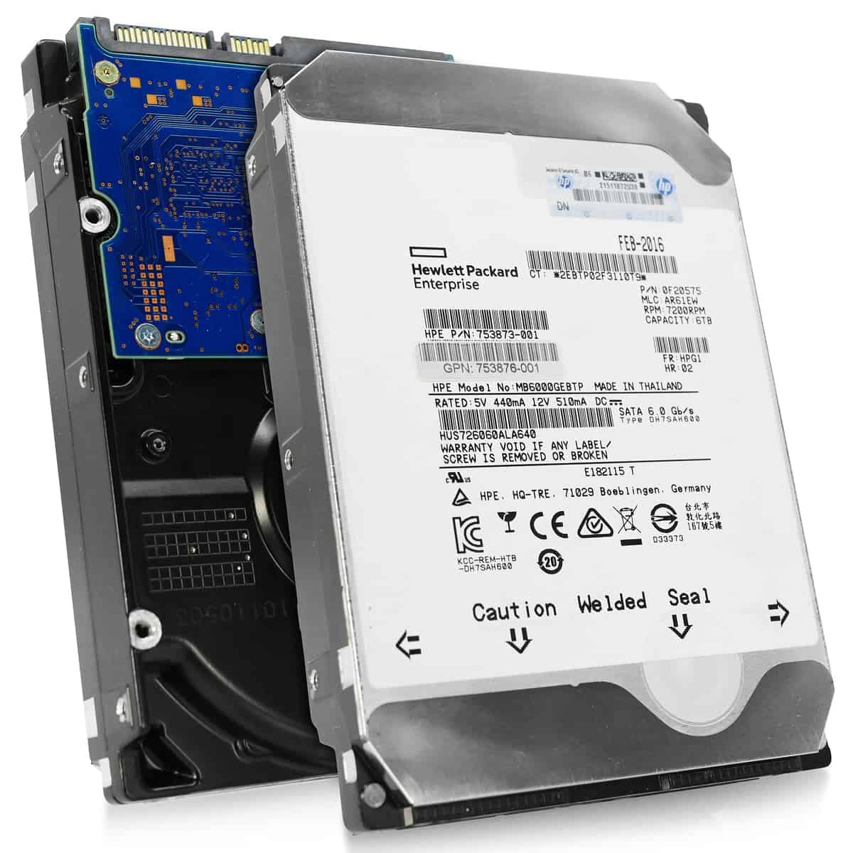 HP Generation 8 MB6000GEBTP 753873-001 6TB 7.2K RPM SATA 6Gb/s 512n 3.5in Hard Drive (HUS726060ALA640) thumbnail