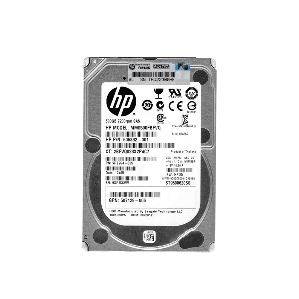 HP Gen8 MM0500FBFVQ 500GB 7.2K RPM SAS 6Gb/s 2.5 Hard Drive (MM0500FBFVQ) thumbnail