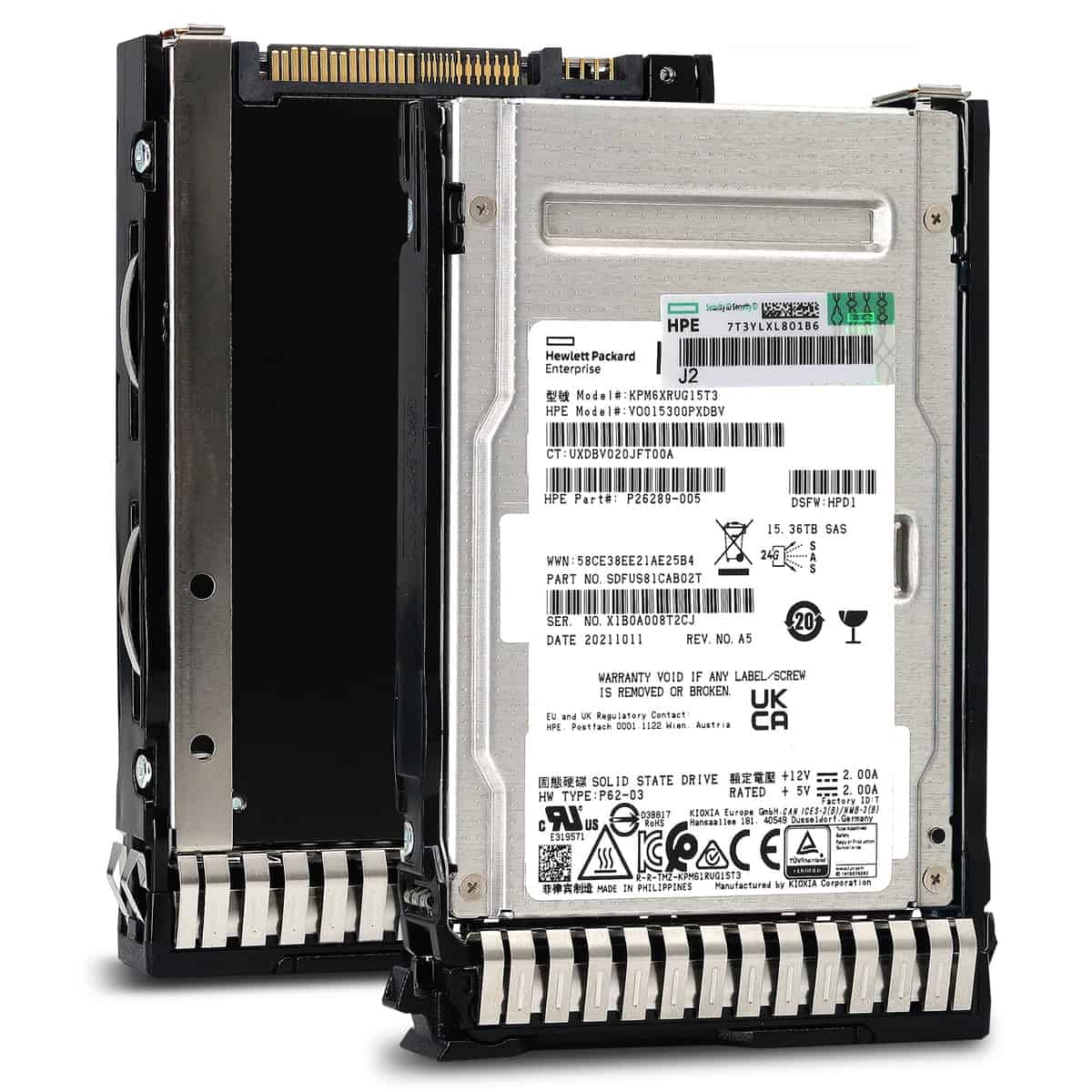 HPE PM6-R P26314-B21 KPM6XRUG15T3 15.36TB SAS 22.5Gb/s 3D TLC SIE 2.5in Solid State Drive (P26314) thumbnail