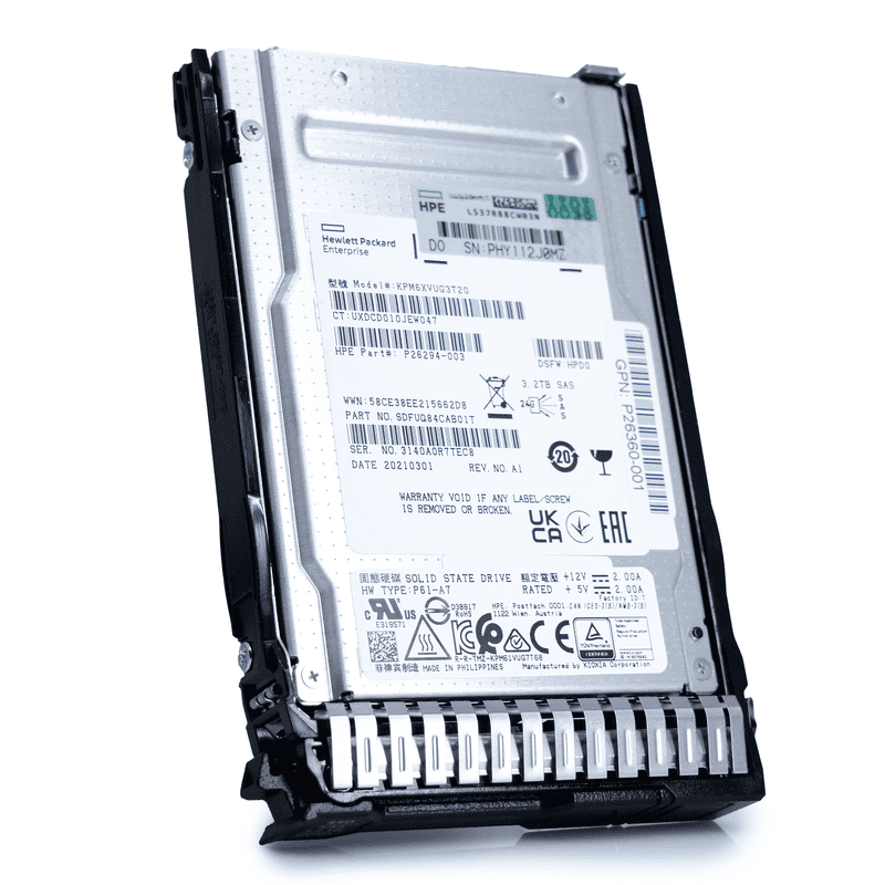 HP Generation 10 P26360-001 3.2TB 3 DWPD SAS-4 24Gb/s TLC 2.5in Enterprise Solid State Drive (P26360) thumbnail