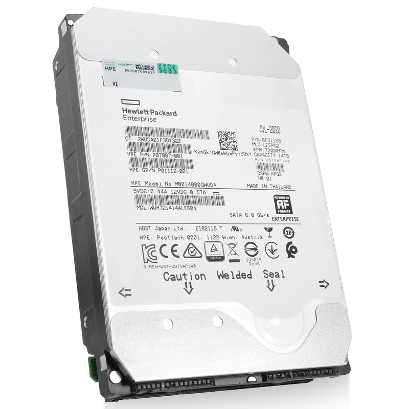 HP Generation 8 MB014000GWUDA P07007-001 14TB 7.2K RPM SATA 6Gb/s 512e 3.5in Refurbished HDD (WUH721414ALE604-0F31158-HP_HPG8_PWR-REF) thumbnail