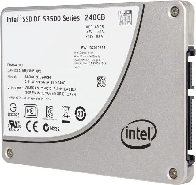 Intel DC 3500 SSDSC2BB240G401 240GB SATA 6Gb/s 2.5 Solid State Drive (SSDSC2BB240G401) thumbnail