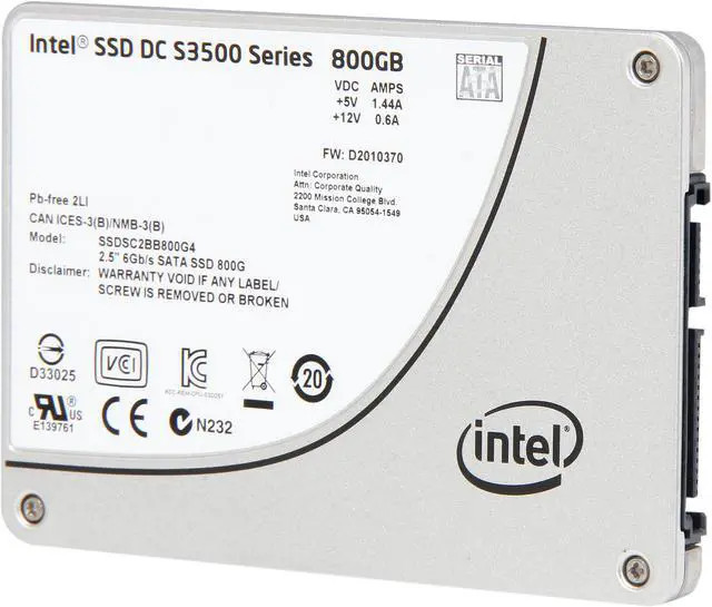 Intel DC S3500 SSDSC2BB800G401 800GB SATA 6Gb/s 2.5 Solid State Drive (SSDSC2BB800G401) thumbnail