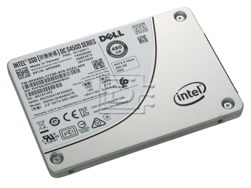 Intel DC S4500 SSDSC2KB480G701 480GB SATA 6Gb/s 2.5 Solid State Drive (SSDSC2KB480G701) thumbnail