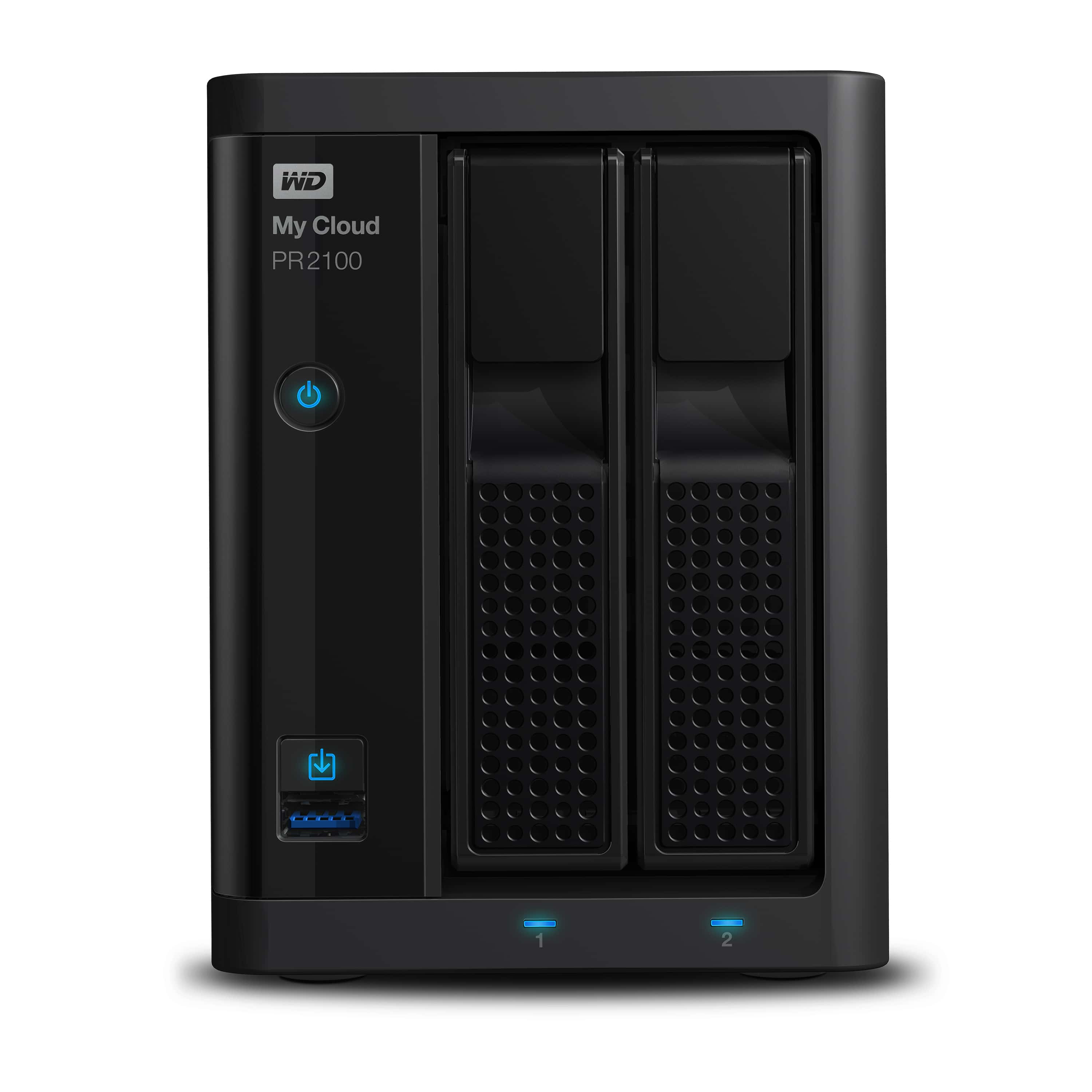 Western Digital My Cloud PR2100 3.5 Inch 2 bay My Cloud Pro series NAS, 4TB, Zwart (WDBBCL0040JBK-EESN) thumbnail