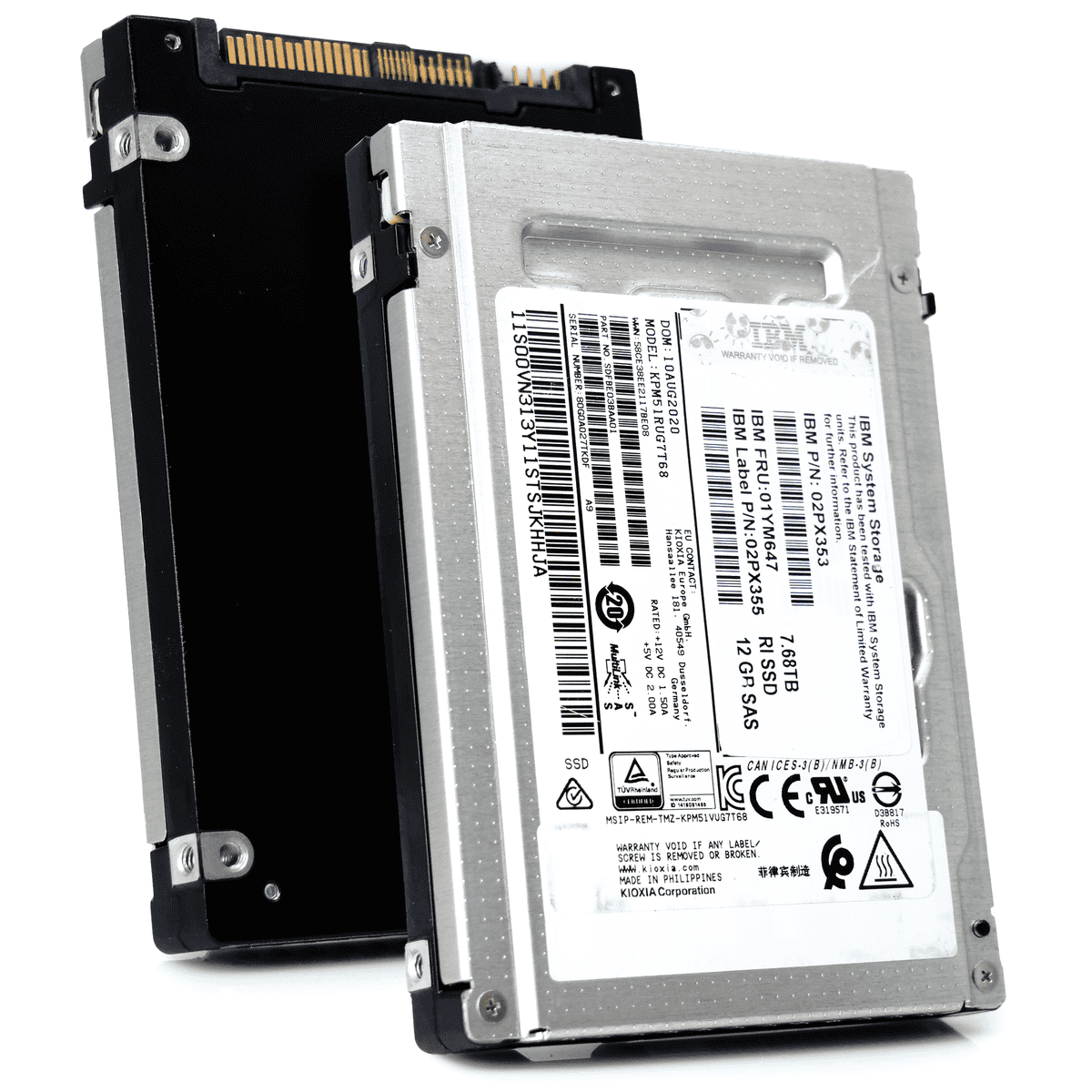 Kioxia PM5 KPM51RUG7T68 7.68TB SAS 12Gb/s 2.5 Read Intensive Solid State Drive (KPM51RUG7T68) thumbnail