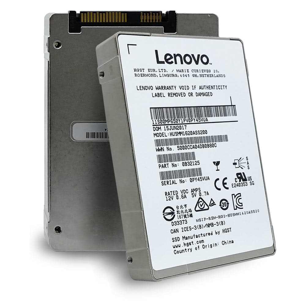 Lenovo Ultrastar SSD1600MM HUSMM1620ASS200 0B32125 200GB SAS 12Gb/s Write Intensive MLC 2.5in Solid State Drive (HUSMM1620ASS200) thumbnail