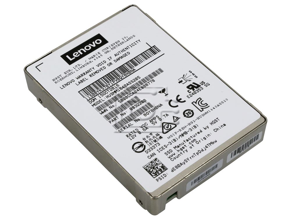 Lenovo Ultrastar SSD1600MM HUSMM1640ASS200 00MP651 400GB SAS 12Gb/s 2.5in Solid State Drive (HUSMM1640ASS200) thumbnail