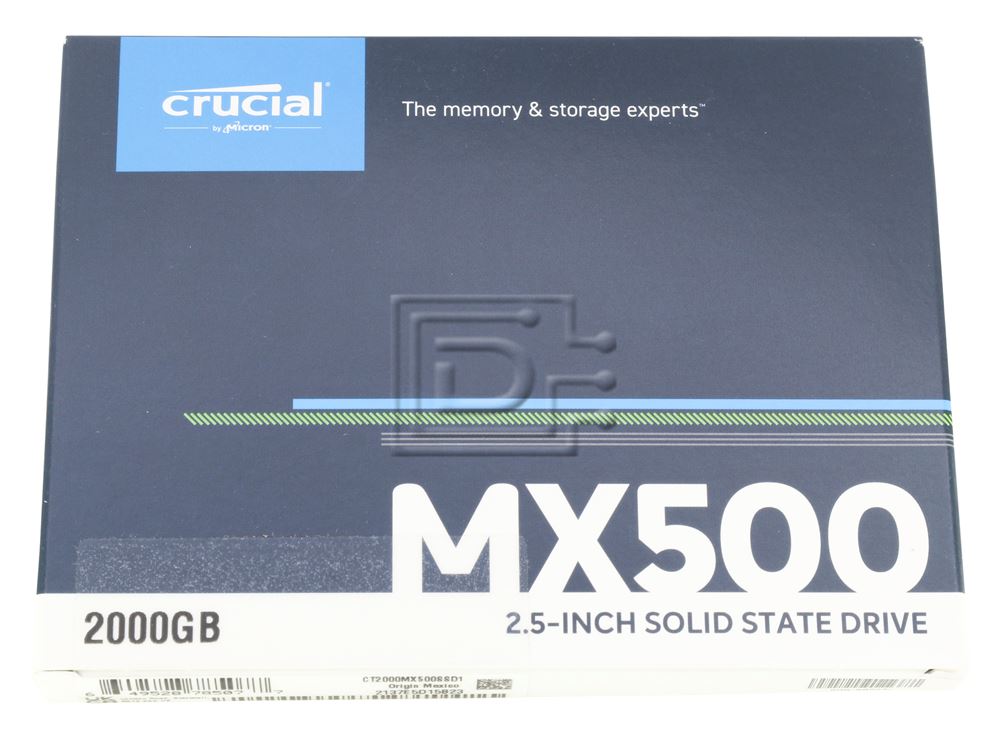Micron Crucial MX500 CT2000MX500SSD1 2TB SATA 6Gb/s 2.5in Solid State Drive (CT2000MX500SSD1) thumbnail