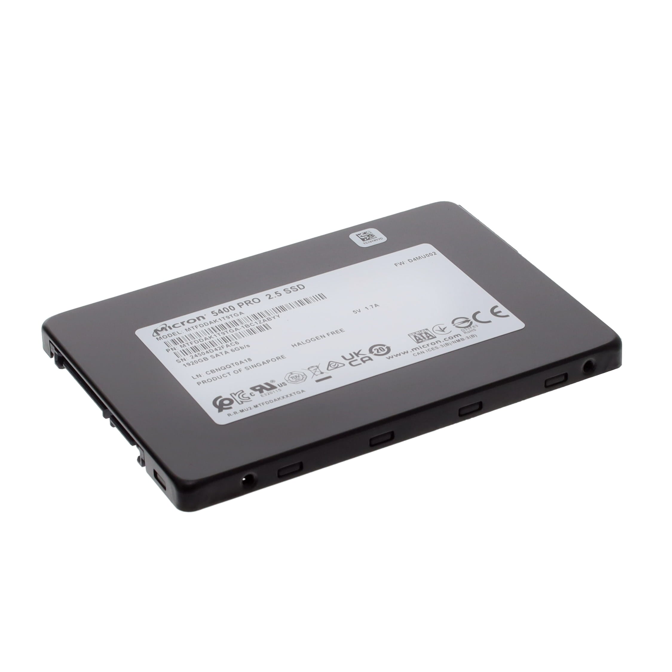 Micron 5300 Pro MTFDDAK1T9TDS 1.92TB SATA 6Gb/s 3D TLC 2.5in Enterprise Solid State Drive (MTFDDAK1T9TDS) thumbnail