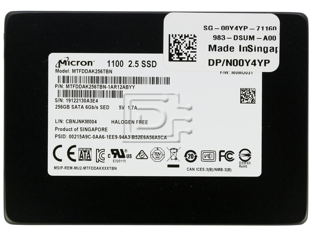 Micron 5100 MAX MTFDDAK240TCC-1AR16AB 240GB SATA 6Gb/s 2.5 Solid State Drive (MTFDDAK240TCC_1AR16AB) thumbnail