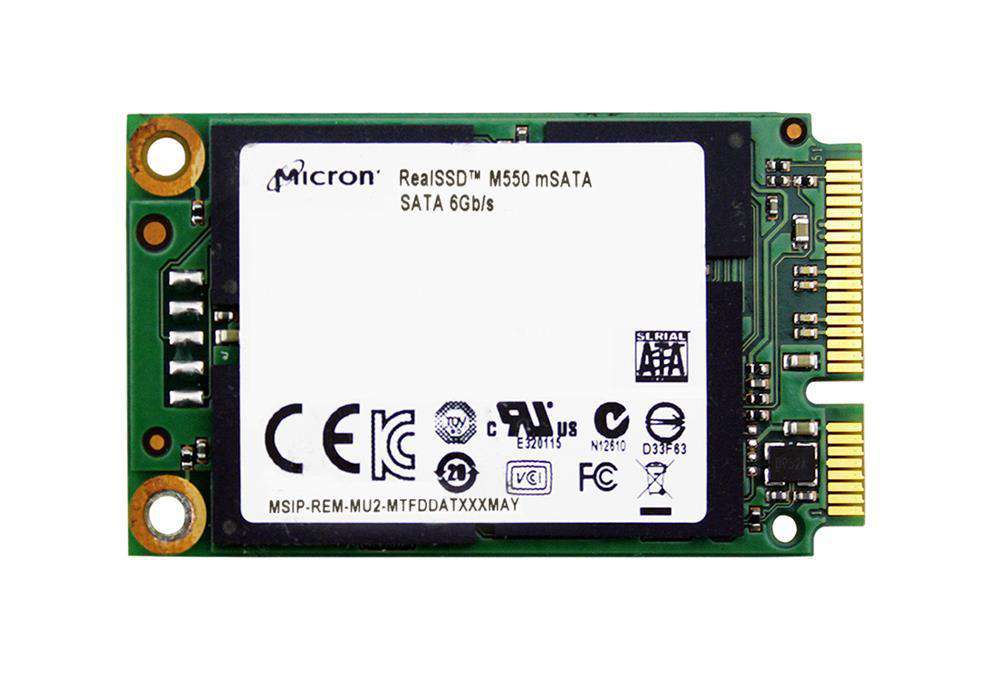 Micron M550 MTFDDAT064MAY 64GB SATA 6Gb/s 2.5 mSATA Solid State Drive (MTFDDAT064MAY) thumbnail