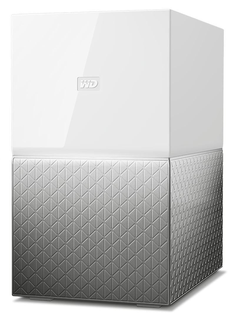 Western Digital My Cloud Home Duo persoonlijk cloud-opslagapparaat 4 TB Ethernet LAN Grijs (WDBMUT0040JWT-EESN) thumbnail