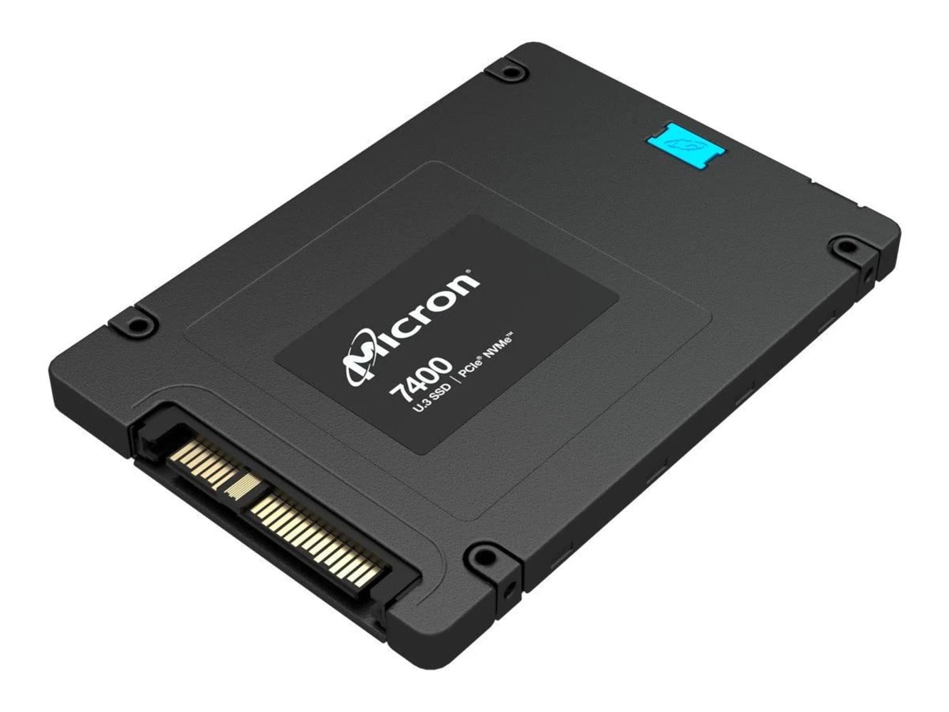 Micron 7400 PRO MTFDKCB7T6TDZ 7.68TB 1 DWPD PCIe Gen 4.0 x4 8GB/s 3D TLC U.3 NVMe 2.5in SSD (MTFDKCB7T6TDZ) thumbnail