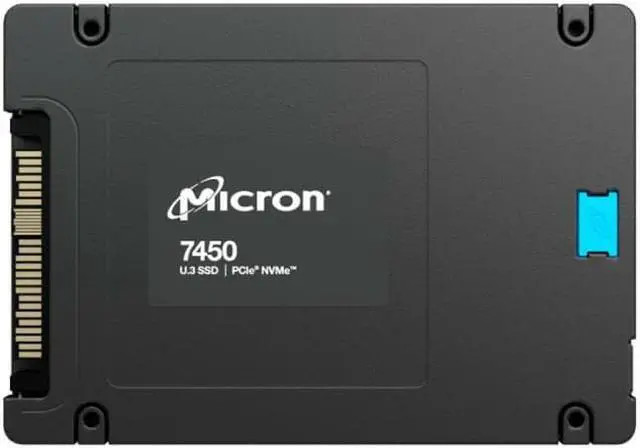 Micron 7450 Pro MTFDKCC7T6TFR 1BC1ZABYY 7.68TB PCIe Gen 4.0 x4 8GB/s U.3 NVMe 2.5in Solid State Drive (MTFDKCC7T6TFR) thumbnail