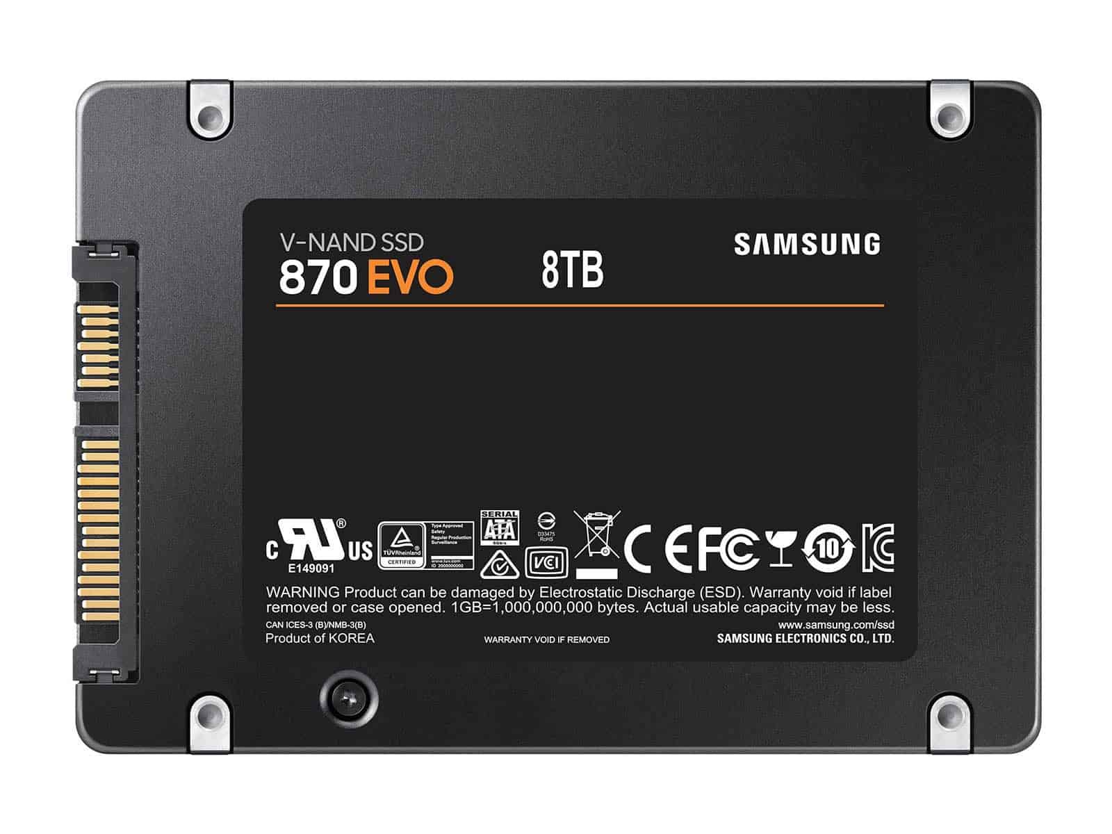 Samsung 870 QVO MZ-77Q8T0B/AM 8TB SATA 6Gb/s 3D QLC 2.5in Solid State Drive (MZ-77Q8T0B/AM) thumbnail