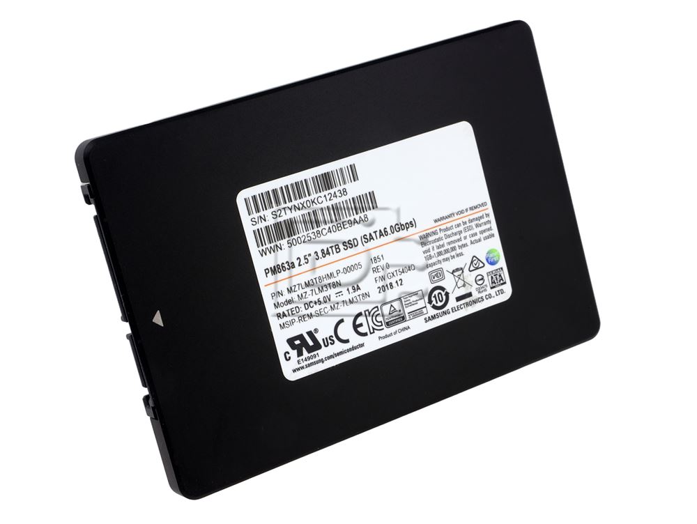 Samsung PM863a MZ-7LM3T8HMLP 3.84TB SATA 6Gb/s 2.5 SSD (MZ7LM3T8HMLP-REF) thumbnail