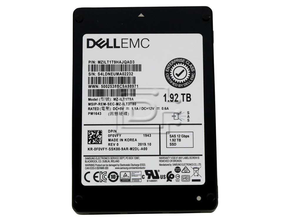 Samsung PM1643 MZILT1T9HAJQ MZ-ILT1T90 1.92TB SAS 12Gb/s 2.5 Solid State Drive (MZILT1T9HAJQ-MZILT1T90) thumbnail