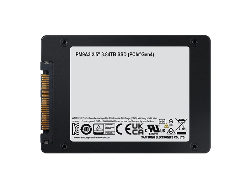 Samsung PM9A3 MZQL23T8HCJS 3.84TB PCIe Gen 4.0 x4 8GB/s 2.5 Solid State Drive (MZQL23T8HCJS) thumbnail