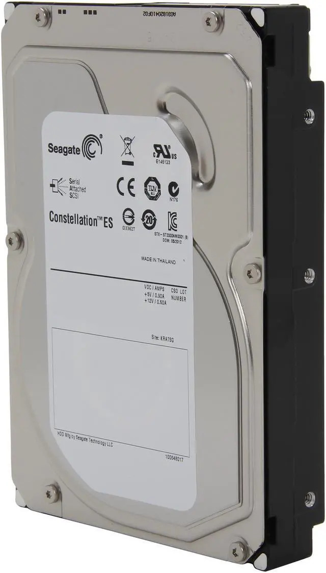 Seagate Constellation ST1000NM0001 1TB 7.2K RPM SAS 6Gb/s 64MB 3.5 Hard Drive (ST1000NM0001) thumbnail