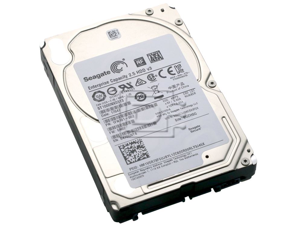 Seagate Exos 7E2000 ST1000NX0313 1TB 7.2K RPM SATA 6Gb/s 512e 128MB 2.5 Hard Drive (ST1000NX0313) thumbnail
