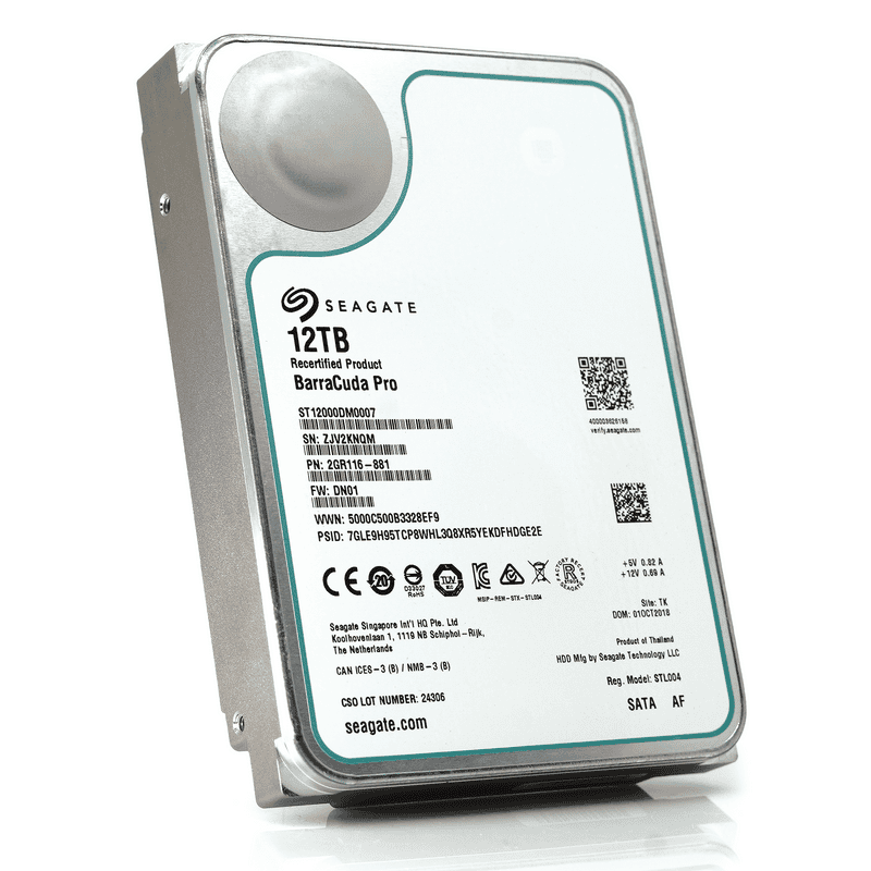 Seagate Barracuda Pro ST12000DM0007 12TB 7.2K RPM SATA 6Gb/s 256MB 3.5 Hard Drive (ST12000DM0007) thumbnail