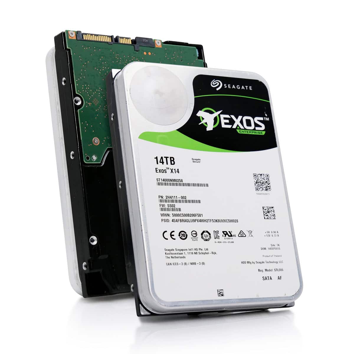 Seagate Exos X14 ST14000NM0258 14TB 7.2K RPM SATA 6Gb/s 512e 3.5in Hard Drive (ST14000NM0258) thumbnail