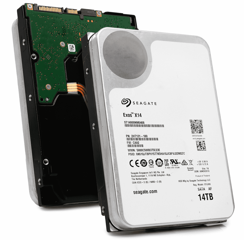 Seagate Exos X14 ST14000NM0408 14TB 7.2K RPM SATA 6Gb/s 512e 3.5in Hard Drive (ST14000NM0408) thumbnail