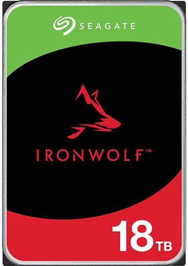Seagate IronWolf ST18000VN000 18TB 7.2K RPM SATA 6Gb/s 512e CMR NAS 3.5in Hard Drive (ST18000VN000) thumbnail