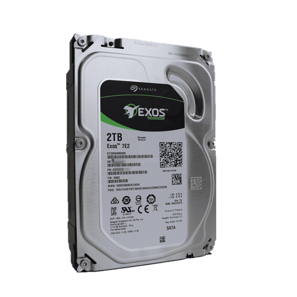 Seagate Exos 7E2 ST2000NM0008 2TB 7.2K RPM SATA 6Gb/s 512n 128MB 3.5 Hard Drive (ST2000NM0008) thumbnail