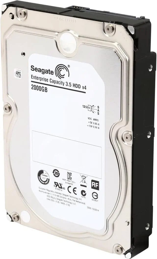Seagate Enterprise Capacity ST2000NM0034 2TB 7.2K RPM SAS 12Gb/s 3.5 Hard Drive (ST2000NM0034) thumbnail