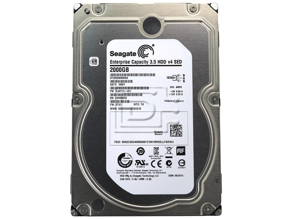 Seagate Enterprise Capacity v.4 ST2000NM0054 2TB 7.2K RPM SAS 12Gb/s 3.5 Hard Drive (ST2000NM0054) thumbnail