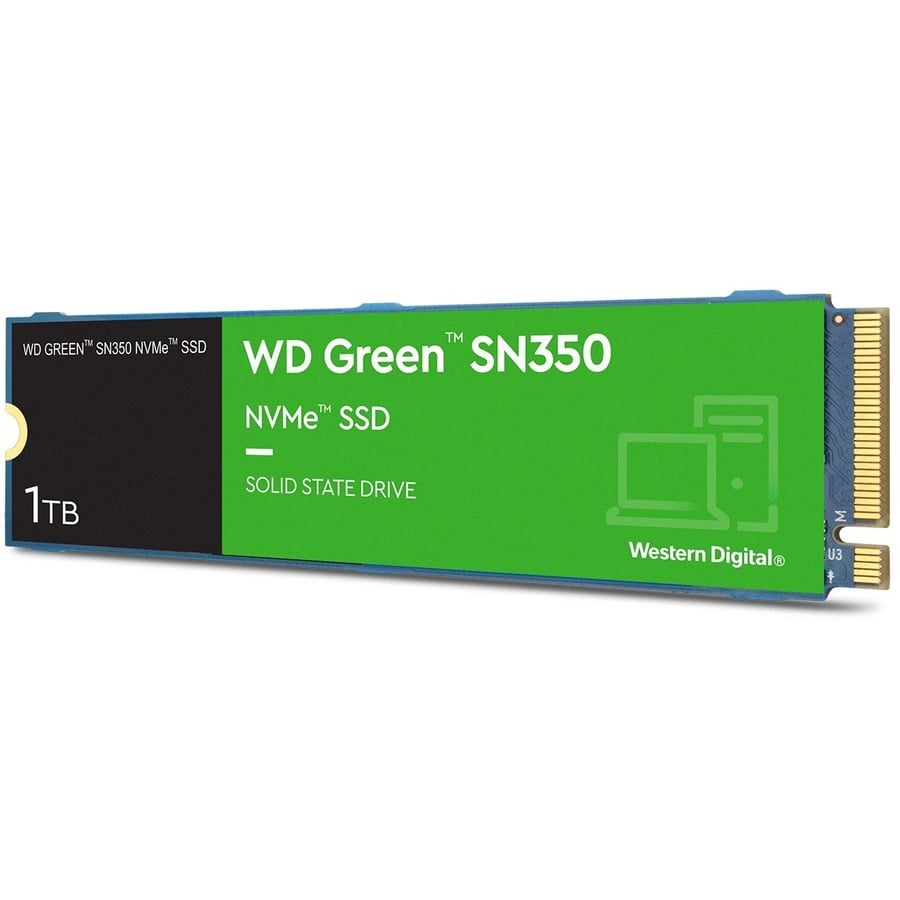 Western Digital M.2    1TB WD Green SN350 NVMe PCIe 3.0 x 4 (WDS100T3G0C) thumbnail