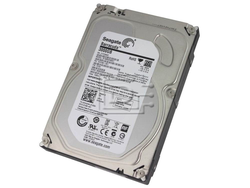 Seagate Barracuda ST3000DM001 3TB 7.2K RPM SATA 6Gb/s 64MB 3.5 Hard Drive (ST3000DM001) thumbnail