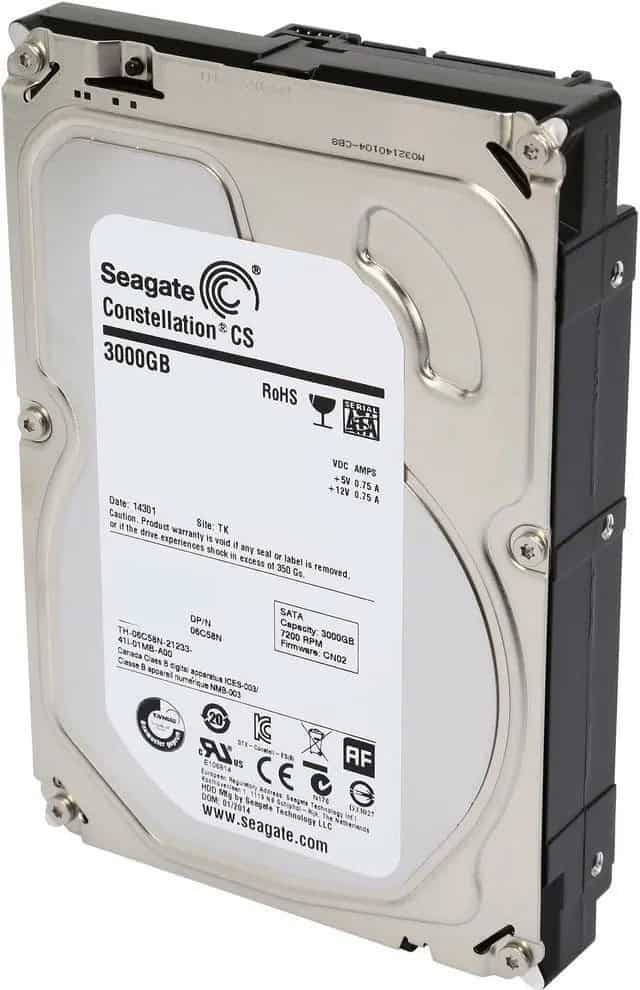 Seagate Constellation CS ST3000NC002 3TB 7.2K RPM SATA 6Gb/s 3.5 Hard Drive (ST3000NC002) thumbnail