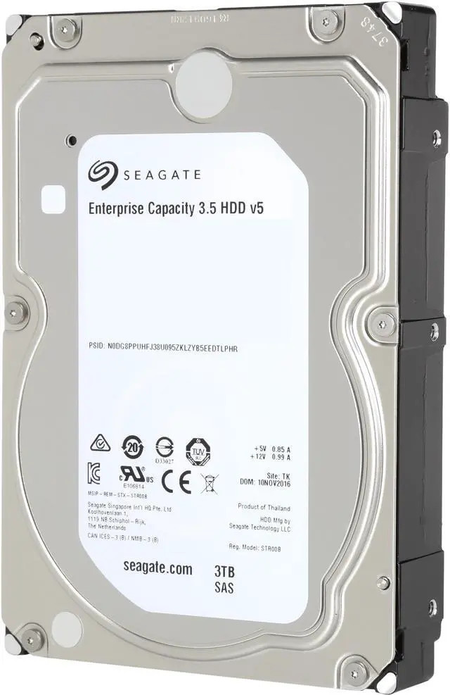Seagate Exos 7E8 ST3000NM0025 3TB 7.2K RPM SAS 12Gb/s 512n 128MB 3.5 Hard Drive (ST3000NM0025) thumbnail